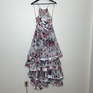 Fame and Partners Floral Print Maxi Dress Womens Size 2